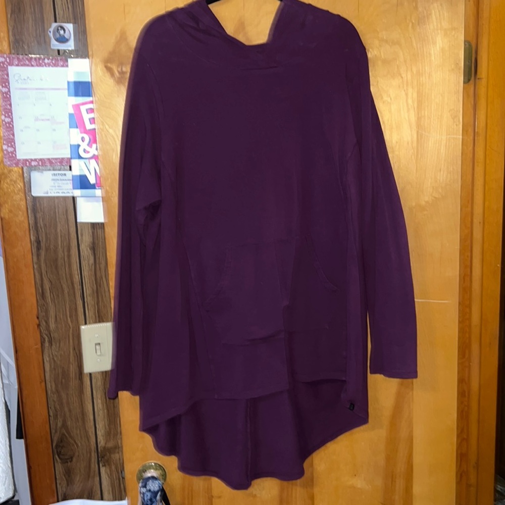 High/ Low Sweatshirt, dark purple, size 22/24